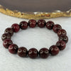 Natural Blood Zitan Beads Bracelet 天然血檀木手链 13.35g 17.5cm 11.9mm 17 Beads - Huangs Jadeite and Jewelry Pte Ltd