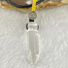 Natural Clear Quartz Pendent Necklace 5.47g 29.8 by 8.3 by 8.1mm