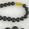 Natural Black Amber Beads Bracelet 天然大黑天翁琥珀项链 31.58g 30cm  7.1 - 14.9mm 51 Beads