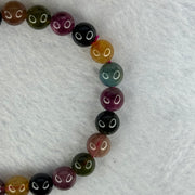 Good Grade Natural Tourmaline Beads Bracelet 好的天然碧玺珠手链 17.49g 15.5cm 7.9mm 24 Beads - Huangs Jadeite and Jewelry Pte Ltd