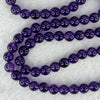 Good Grade Natural Amethyst Necklace 46.18g 53cm 7.8mm 75 Beads