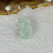 Type A ICY Sky Blue Jadeite Rabbit Mini Display 2.37g 10.0 by 7.0 by 17.3mm - Huangs Jadeite and Jewelry Pte Ltd