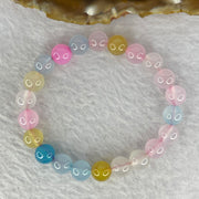 Natural Morganite Beads Bracelet 16.31g 8.3 mm 22 Beads - Huangs Jadeite and Jewelry Pte Ltd