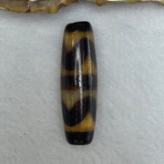 Natural Powerful Tibetan Old Oily Agate Double Tiger Tooth Daluo Dzi Bead Heavenly Master (Tian Zhu) 虎呀天诛 7.33g 37.3 by 11.5mm - Huangs Jadeite and Jewelry Pte Ltd