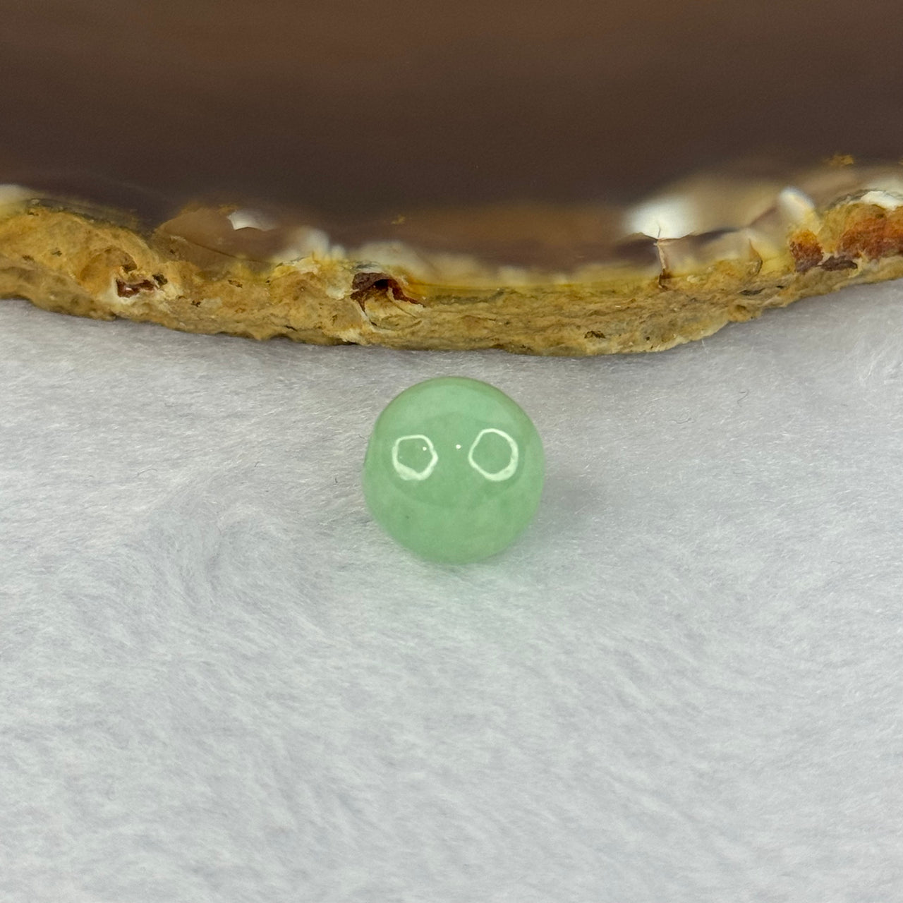 Type A Green Jadeite Bead for Bracelet/Necklace 2.47g 11.4mm - Huangs Jadeite and Jewelry Pte Ltd