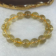 Natural Golden Rutilated Quartz Beads 天然金发水晶手链 57.76g 19cm 14.0mm 16 Beads - Huangs Jadeite and Jewelry Pte Ltd