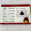 Natural Cognac Amber Milo Buddha in 18K Yellow Gold with S925 Sliver Gold Color Necklace 1.85g 18.2 by 16.8 by 5.5mm