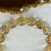 Natural Golden Rutilated Quartz Beads 天然金发水晶手链 68.47g 20cm 14.7mm 16 Beads - Huangs Jadeite and Jewelry Pte Ltd