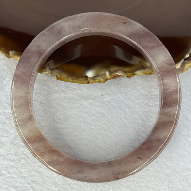 Transparent Purple Quartzite Jade Bangle 天山玉手镯 Internal Diameter 63.9mm 81.99g 13.6 by 11.0mm