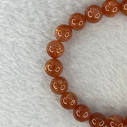 Good Grade Natural Sunstone, Heliolite and Aventurine Feldapar Beads Bracelet 天然金太阳日光石珠手链 19.29g 16cm 9.0mm 22 Beads - Huangs Jadeite and Jewelry Pte Ltd