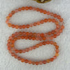 Natural Red Agate Beads Elastic Necklace 天然樱桃红玛瑙项链 24.80g 50cm 5.9mm 98 Beads