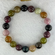 Good Grade Natural Tourmaline Beads Bracelet 好的天然碧玺珠手链 32.10g 16.5cm 10.3mm 19 Beads - Huangs Jadeite and Jewelry Pte Ltd