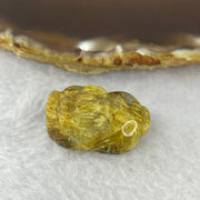 Above Average Grade Natural Golden Rutilated Quartz Pixiu Charm for Bracelet 天然金发水晶貔貅 8.45g 26.1 by 16.9 by 11.3mm - Huangs Jadeite and Jewelry Pte Ltd