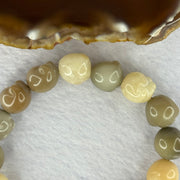 Natural Mixed Color Bodhi Beads in Paw Bracelet 20.08g 17cm 12.6mm 16 Beads - Huangs Jadeite and Jewelry Pte Ltd