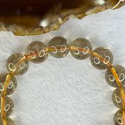 Natural Golden Rutilated Quartz Beads 天然金发水晶手链 48.72g 18.5cm 13.0mm 17 Beads - Huangs Jadeite and Jewelry Pte Ltd