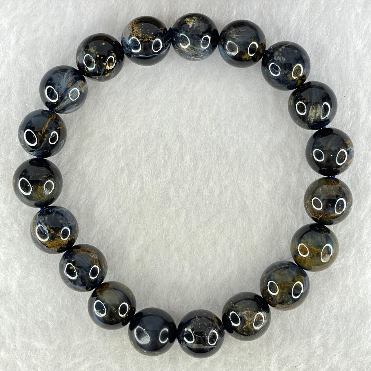 Good Grade Natural Petersite Beads Bracelet 31.03g 17cm 10.8mm 19 Beads