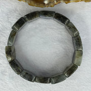 Natural Labradorite Bracelet 66.23g 18cm 20.3 by 15.8 by 6.7mm 14 pcs - Huangs Jadeite and Jewelry Pte Ltd