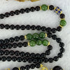 Natural Black Gold King Amber Beads with Crystals Necklace 天然黑金翁王琥珀项链 34.87g 80cm 13.2mm 1 Bead 8.9mm 4 Beads 8.1 mm 1 Bead 6.4mm 108 Beads