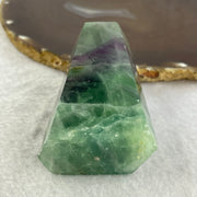 Natural Green and Purple Fluorite Mini Tower Display 173.32g 80.0 by 44.6 by 27.4mm - Huangs Jadeite and Jewelry Pte Ltd