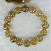 Natural Golden Rutilated Quartz Beads 天然金发水晶手链 57.76g 19cm 14.0mm 16 Beads - Huangs Jadeite and Jewelry Pte Ltd