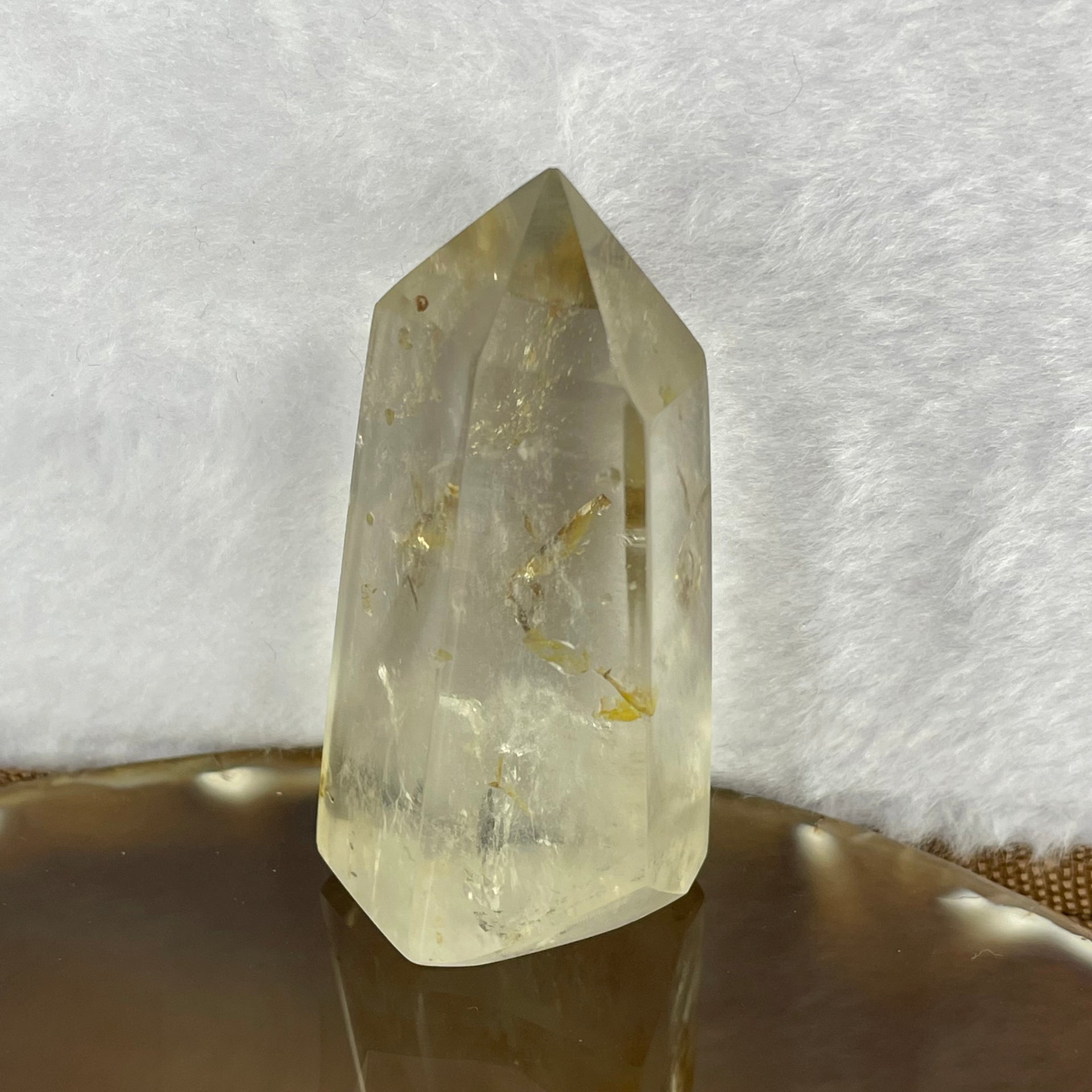 Natural Citrine Quartz Mini Tower Display 58.14g 57.4 by 29.0 by 23.7mm - Huangs Jadeite and Jewelry Pte Ltd