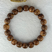 Natural Hainan Huang Huali Rosewood Beads Bracelet 天然海南黄花梨手链 9.94g 17cm 10.9mm 20 Beads - Huangs Jadeite and Jewelry Pte Ltd