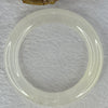 Transparent to White Quartzite Jade Bangle 天山玉手镯 Internal Diameter 57.0mm 66.19g 12.7 by 11.8mm