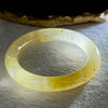 Transparent Yellow Orange Quartzite Jade Bangle 天山玉手镯 Internal Diameter 52.5mm 44.15g 10.8 by 10.3mm