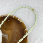 Type A Light Green Jadeite 107 beads necklace 6.6mm 49.61g - Huangs Jadeite and Jewelry Pte Ltd