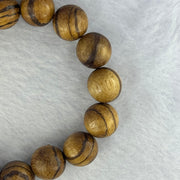 Natural Agarwood Beads Bracelet (Almost no Smell) 沉香木手链11.92g 18cm 12.3mm 17 Beads - Huangs Jadeite and Jewelry Pte Ltd