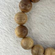 Natural Wild Old India Sandalwood Bracelet 老山檀手链  23.74g 15.2 mm 15 Beads - Huangs Jadeite and Jewelry Pte Ltd