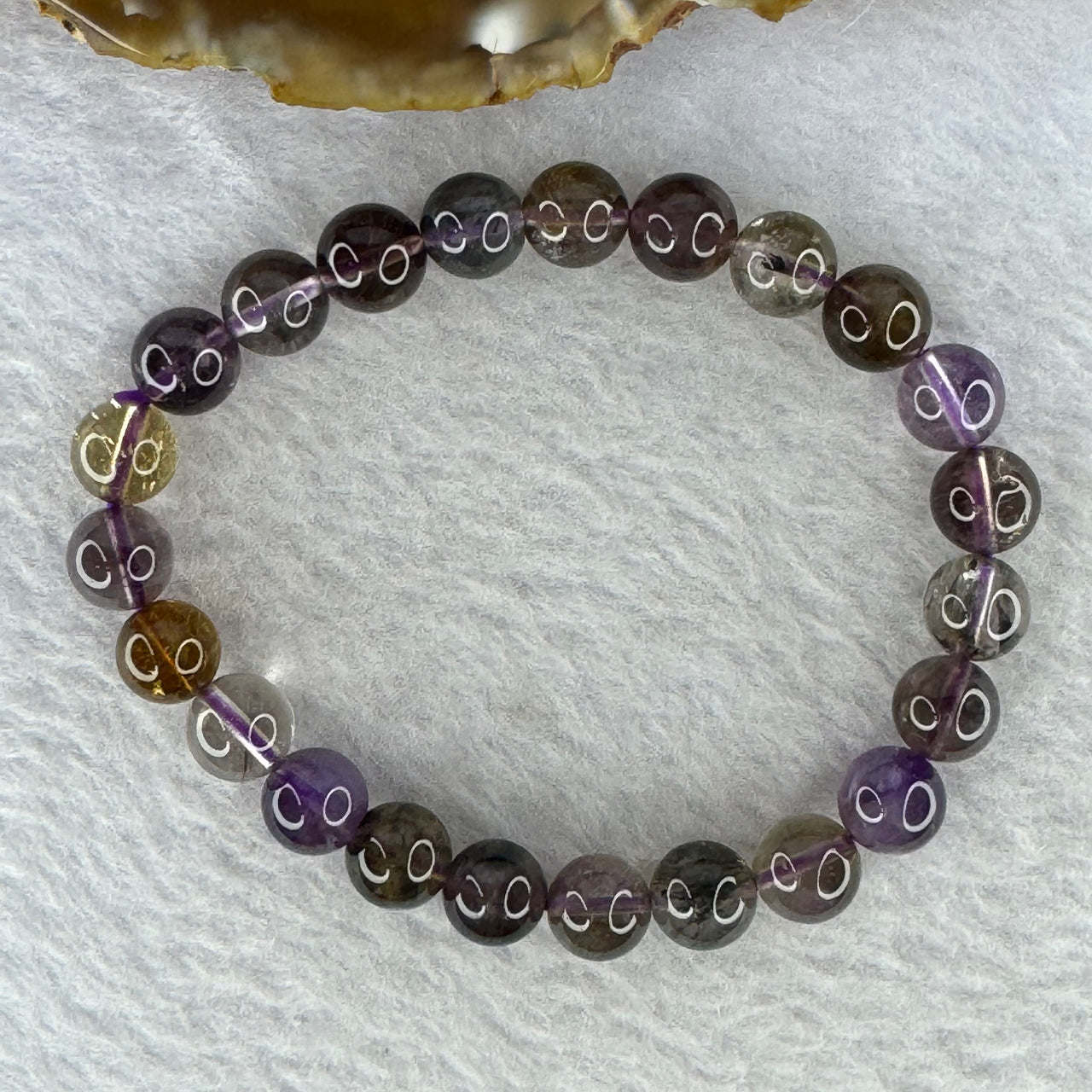 Natural Auralite Crystal Bracelet 极光手链 17.99g 8.4 mm 23 Beads - Huangs Jadeite and Jewelry Pte Ltd