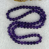 Good Grade Natural Amethyst Necklace 40.57g 52cm 7.5mm 78 Beads