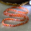 Natural Red Agate Beads Elastic Necklace 天然樱桃红玛瑙项链 24.80g 50cm 5.9mm 98 Beads