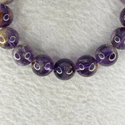 Natural Amethyst Phantom Quartz Bracelet 41.07g 12.2 mm 17 Beads - Huangs Jadeite and Jewelry Pte Ltd