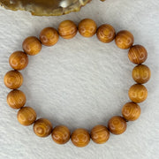 Natural Old Yabai Thuja Wood Beads Bracelet 老树崖柏手链 8.98g 16.5cm 10.2mm 19 Beads - Huangs Jadeite and Jewelry Pte Ltd