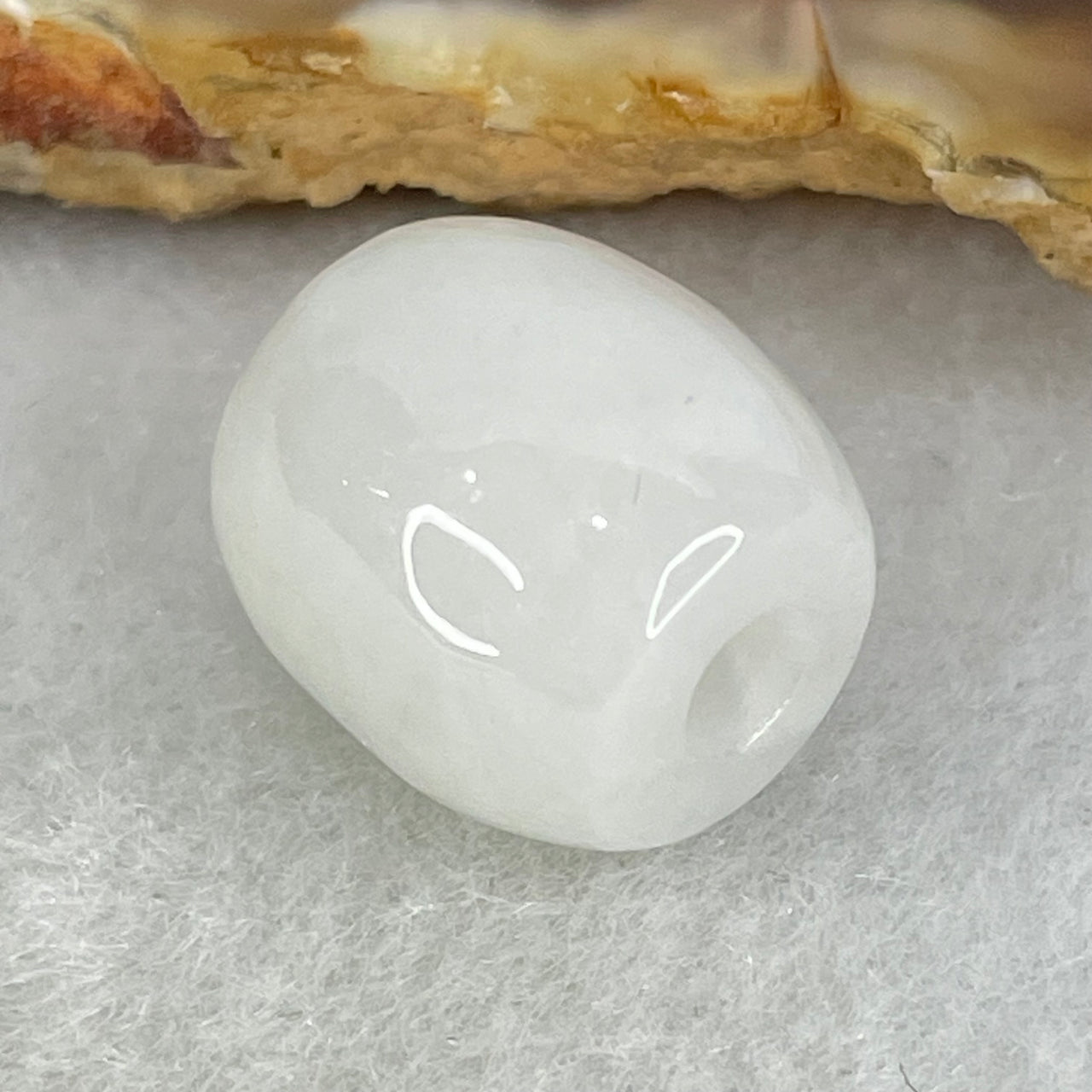 Type A Light Lavender Jadeite Lulu Tong Charm 3.89g 12.5 by 12.5mm