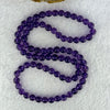 Good Grade Natural Amethyst Necklace 39.51g 7.3mm 79 Beads