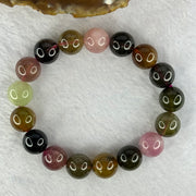 Good Grade Natural Tourmaline Beads Bracelet 好的天然碧玺珠手链 45.17g 17.5cm 11.9mm 17 Beads - Huangs Jadeite and Jewelry Pte Ltd