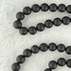 Natural Matt Black Gold King Amber Beads Necklace 天然黑金翁王琥珀手链 18.18g 68cm 8.2mm 1 Bead 6.8mm 106 Beads