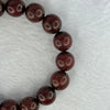 Natural Blood Zitan Beads Bracelet 天然血檀木手链 13.11g 17.5cm 11.9mm 17 Beads - Huangs Jadeite and Jewelry Pte Ltd
