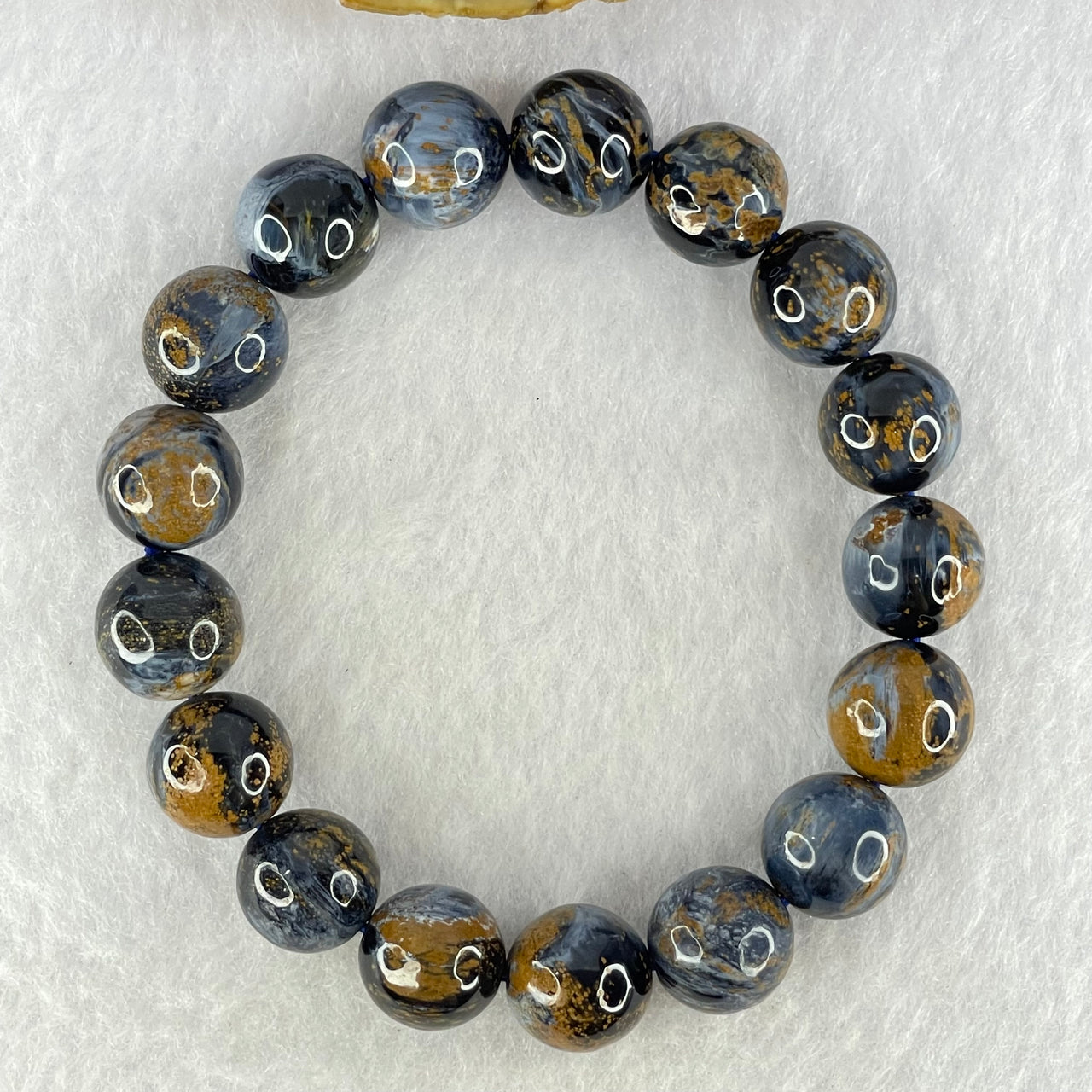 Good Grade Natural Petersite Beads Bracelet 40.50g 18cm 12.3mm 17 Beads