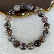 Natural Auralite Crystal Bracelet 极光手链 34.34g 11.1 mm 18 Beads - Huangs Jadeite and Jewelry Pte Ltd