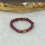 Natural Red Garnet Bead Ring 0.95g 2.6mm 23 Beads - Huangs Jadeite and Jewelry Pte Ltd