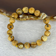 Natural Picture Jasper Bracelet 12.67g 12.5cm 8.2mm 19 Beads - Huangs Jadeite and Jewelry Pte Ltd