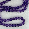 Good Grade Natural Amethyst Necklace 40.57g 52cm 7.5mm 78 Beads