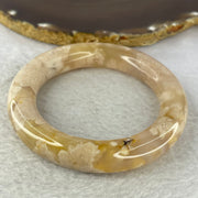 Natural Flower Agate Bangle 70.16g 13.0 by12.7 mm Internal Diameter 56.0 mm - Huangs Jadeite and Jewelry Pte Ltd