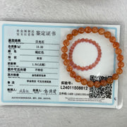 Good Grade Natural Sunstone, Heliolite and Aventurine Feldapar Beads Bracelet 天然金太阳日光石珠手链 13.22g 16cm 7.4 mm 26 Beads - Huangs Jadeite and Jewelry Pte Ltd