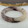 Purple with Dark Purple Piao Hua Quartzite Jade Bracelet Internal Diameter 天然水沫玉手镯 58.2mm 52.36g 12.8 by 9.0mm