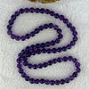 Good Grade Natural Amethyst Necklace 39.51g 7.3mm 79 Beads